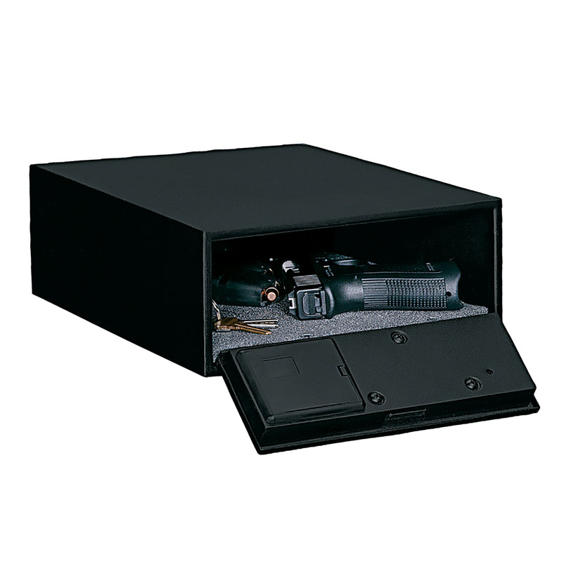 Stack-On Quick Access Low Profile Mountable Gun Safe with Electronic Lock, Black