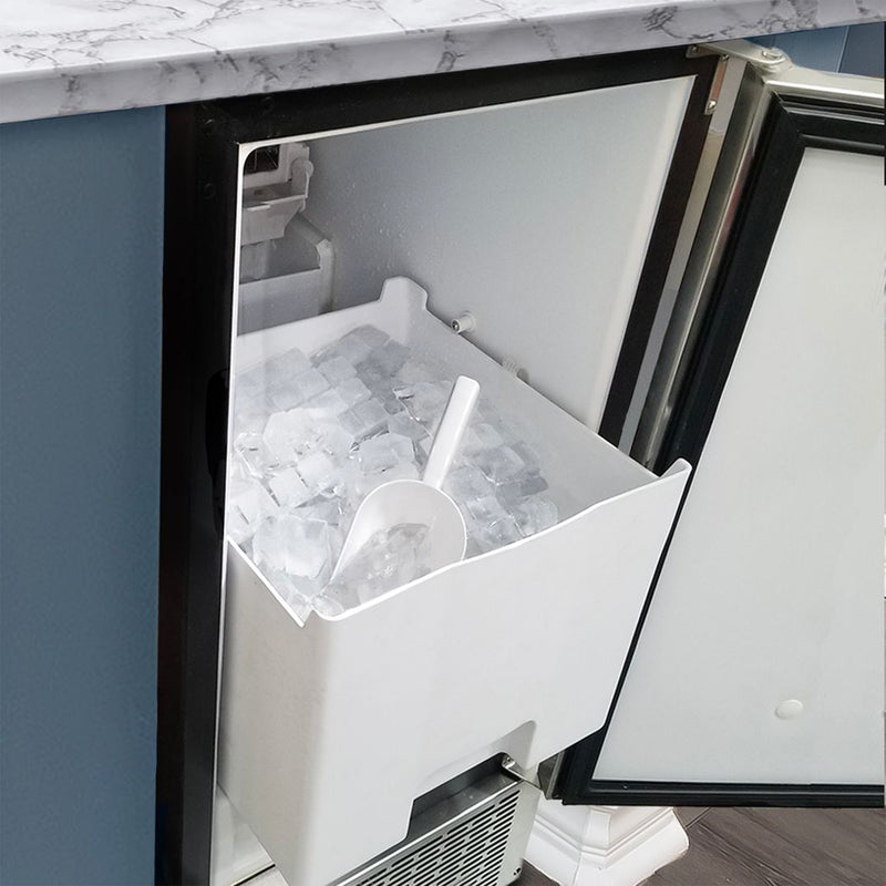 Whynter Freestanding or Built In Ice Maker 50 lbs Cubes Daily, Stainless Steel