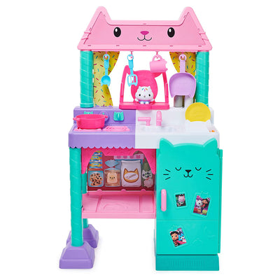 Spin Master Gabby's Dollhouse Kitchen w/Accessories & Play Food(For Parts)