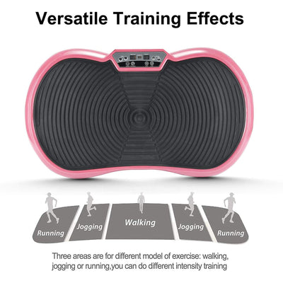 Wonder Maxi 3D Vibration Plate Exercise Machine w/ Dual Motor Oscillation, Pink