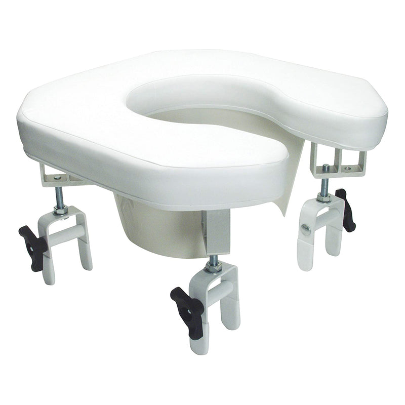 Graham Field Lumex Adjustable Multi Position Padded and Raised Open Toilet Seat