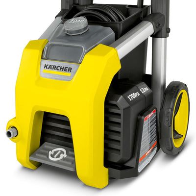 Karcher K1700 1700 PSI 1.2 GPM Cold Water Electric Power Pressure Washer, Yellow