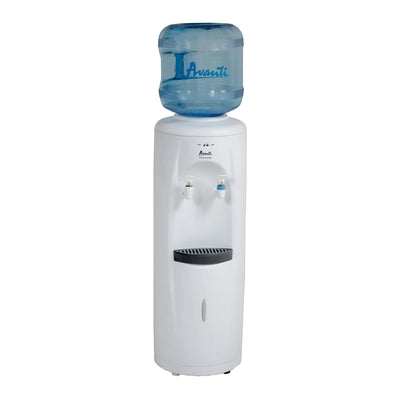Avanti Freestanding Top Loading Room Temperature and Cold Water Dispenser, White