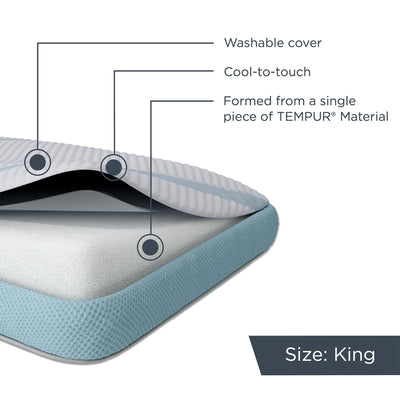 Tempur-Pedic TEMPUR-Adapt ProHi Cooling Pillow for Head and Neck Alignment, King