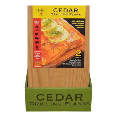 TrueFire 5.5 x 12” Western Red Cedar Grilling Planks, Smoky Flavor (24-pack)