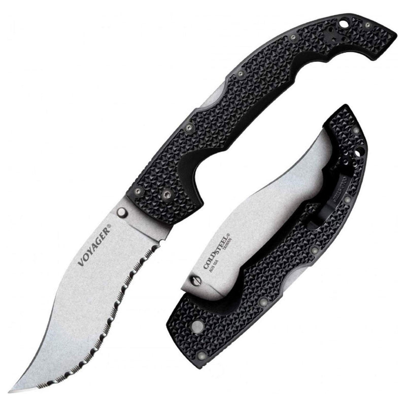 Cold Steel 29AXVS XL Voyager Vaquero Serrated Blade 5.5" Folding Pocket Knife - VMInnovations