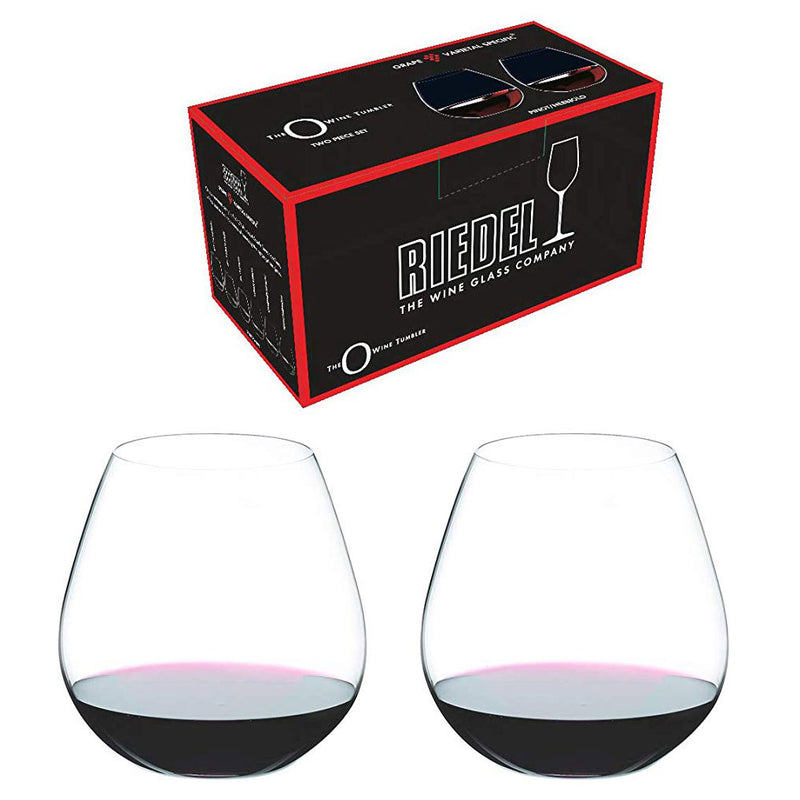 Riedel O Wine Nebbiolo Stemless Fine Crystal Red Wine Tumbler Glass (2 Pack)