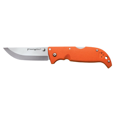 Cold Steel 20NPJ Finn Wolf 3.5" Blade Folding Knife w/ Belt Clip, Blaze Orange