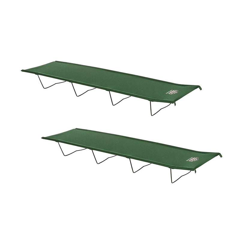 Kamp Rite Indoor Outdoor Compact Light Collapsible Camping Economy Cot (2 Pack)