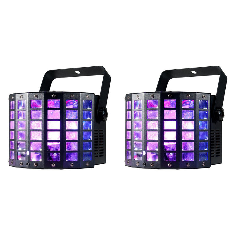 ADJ Mini Dekker LZR  Moonflower LED Light & Laser Lighting Fixture (2 Pack)