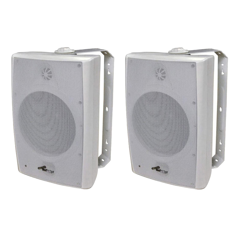Nippon America 8-in 160W UV Water Resistant Outdoor Speaker, White (2 Pack)