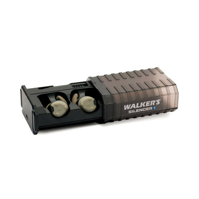 Walker's GWP-SLCR-BT Silencer Bluetooth Hunting Hearing Enhancing Earbuds, Tan