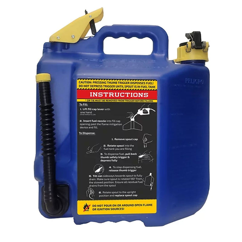 SureCan 5 Gallon Spill Free Type II Self Venting Kerosene Safety Can (2 Pack)