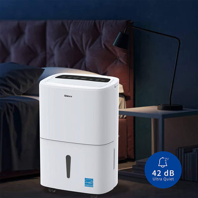 Shinco SDZ1-50P 3000 Square Feet Portable Home Dehumidifier, 50 Pints, White