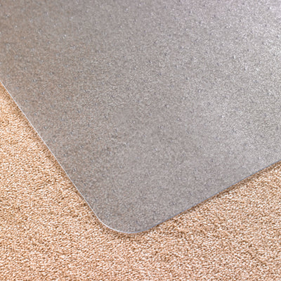 Floortex Cleartex Advantagemat 48x60 Inch Vinyl Chair Mat for Plush Pile Carpets