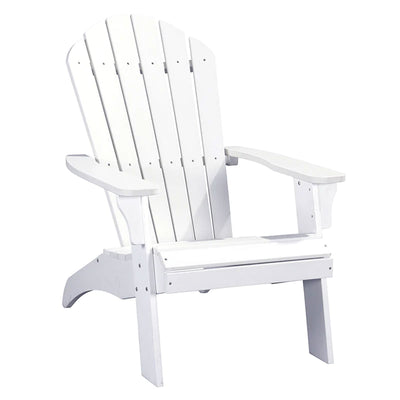 PolyTEAK King Size Adirondack Chair with Durable and Waterproof Material, White