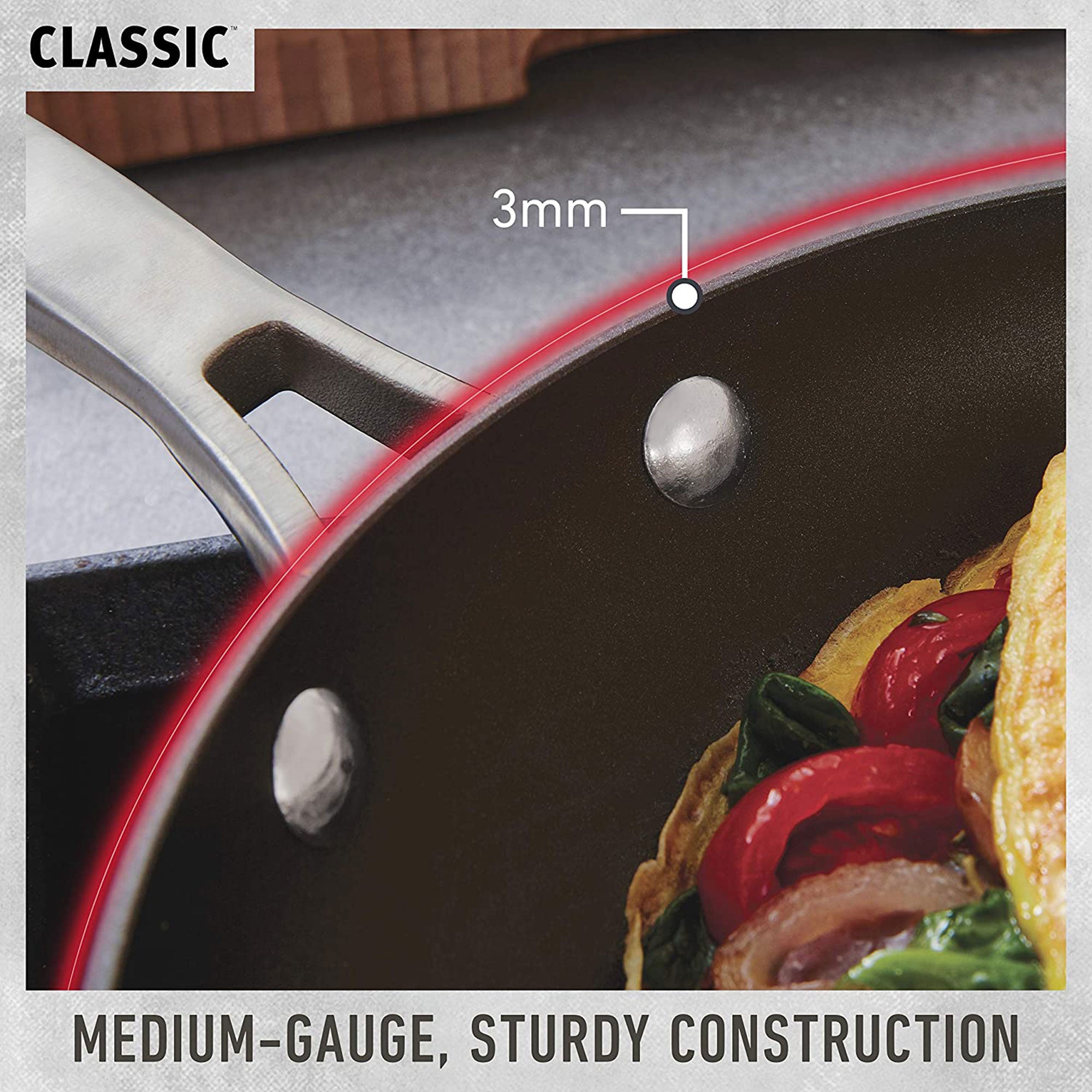 Calphalon 10-Piece Nonstick Kitchen Cookware Set with Stay-Cool Handles, Gray - VMInnovations