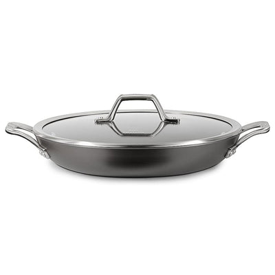 Calphalon Signature Hard Anodized Nonstick 12 In Everyday Pan with Cover, Black