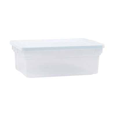 Rubbermaid Classic Clear 12 Qt Stackable Heavy Duty Plastic Storage Bins (Used)