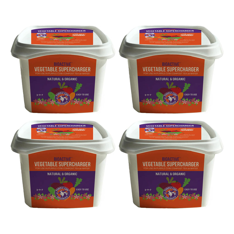 Purple Cow Organics BioActive Vegetable Supercharger Powder, 8 Ounces (4 Pack)