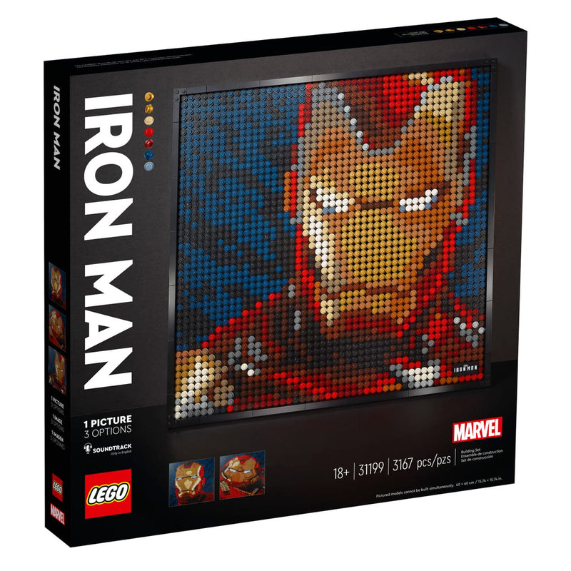 LEGO Art 31199 Marvel Studios Iron Man 3,167 Piece Block Building Set for Adults