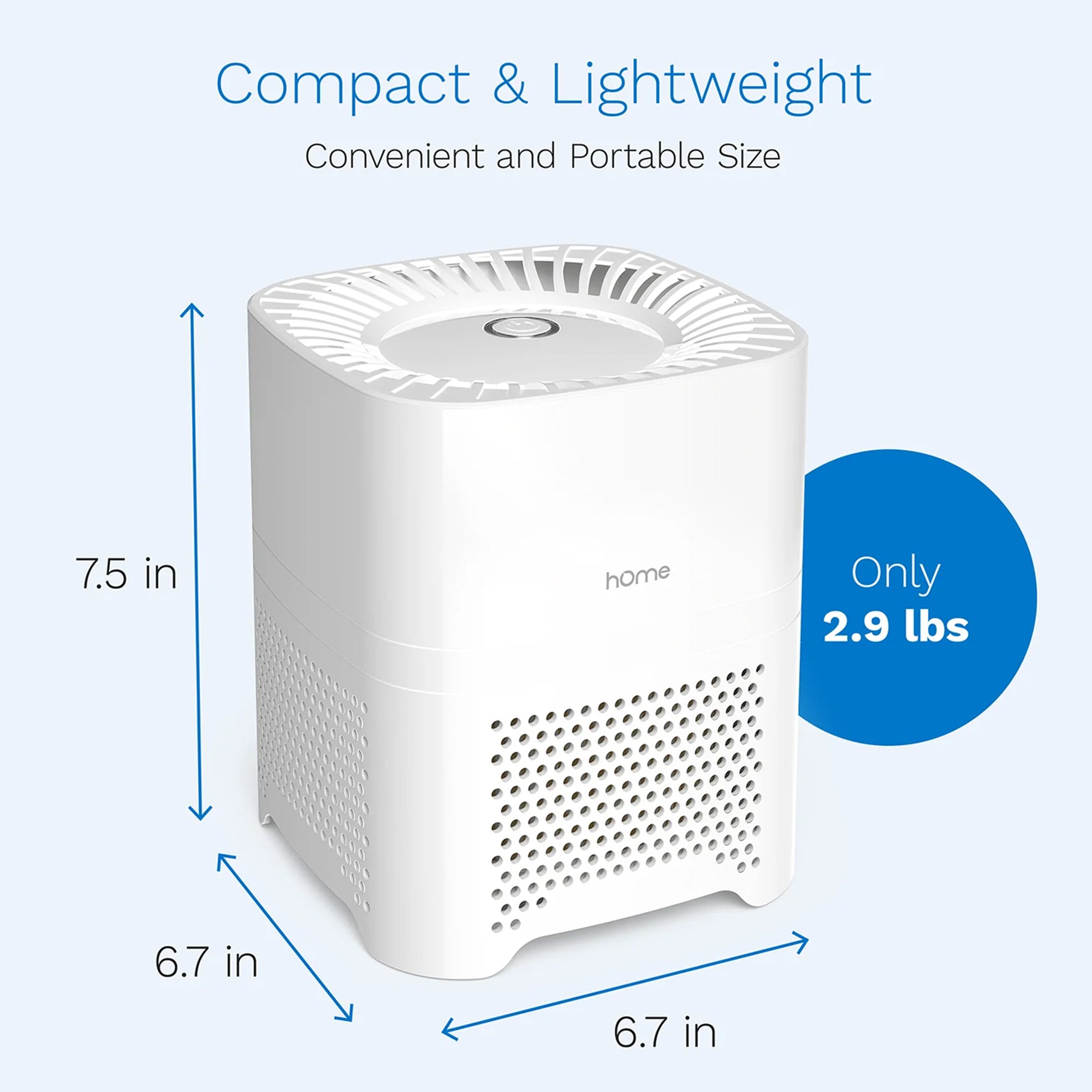 hOmeLabs 4-In-1 Indoor Compact Silent Air Purifier Filtration System Machine - VMInnovations