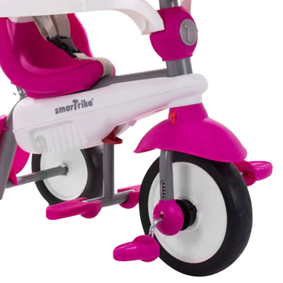 smarTrike 4 in 1 Breeze Plus Multi-Stage Toddler Tricycle w/Folding Canopy, Pink