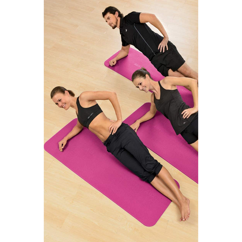 Airex Fitline Foam Fitness Mat for Gym Use, Yoga & Pilates, Pink (Open Box)