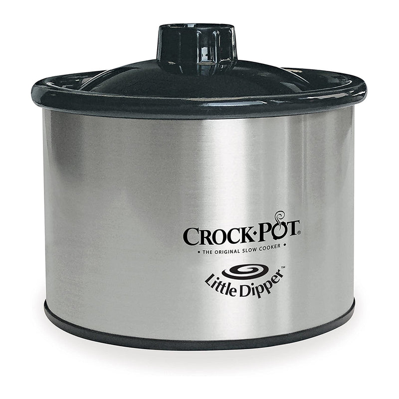 Crock-Pot 16 Ounce Stainless Steel Little Dipper Food Warmer with Lid, Silver