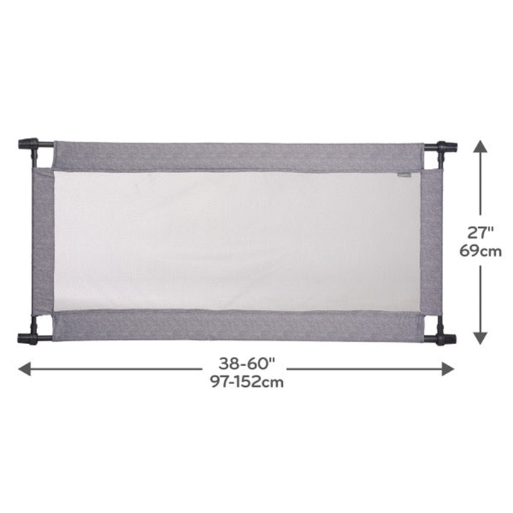 Evenflo Soft & Wide 60" x 27" Portable Polyester Indoor Baby or Pet Gate, Emery - VMInnovations