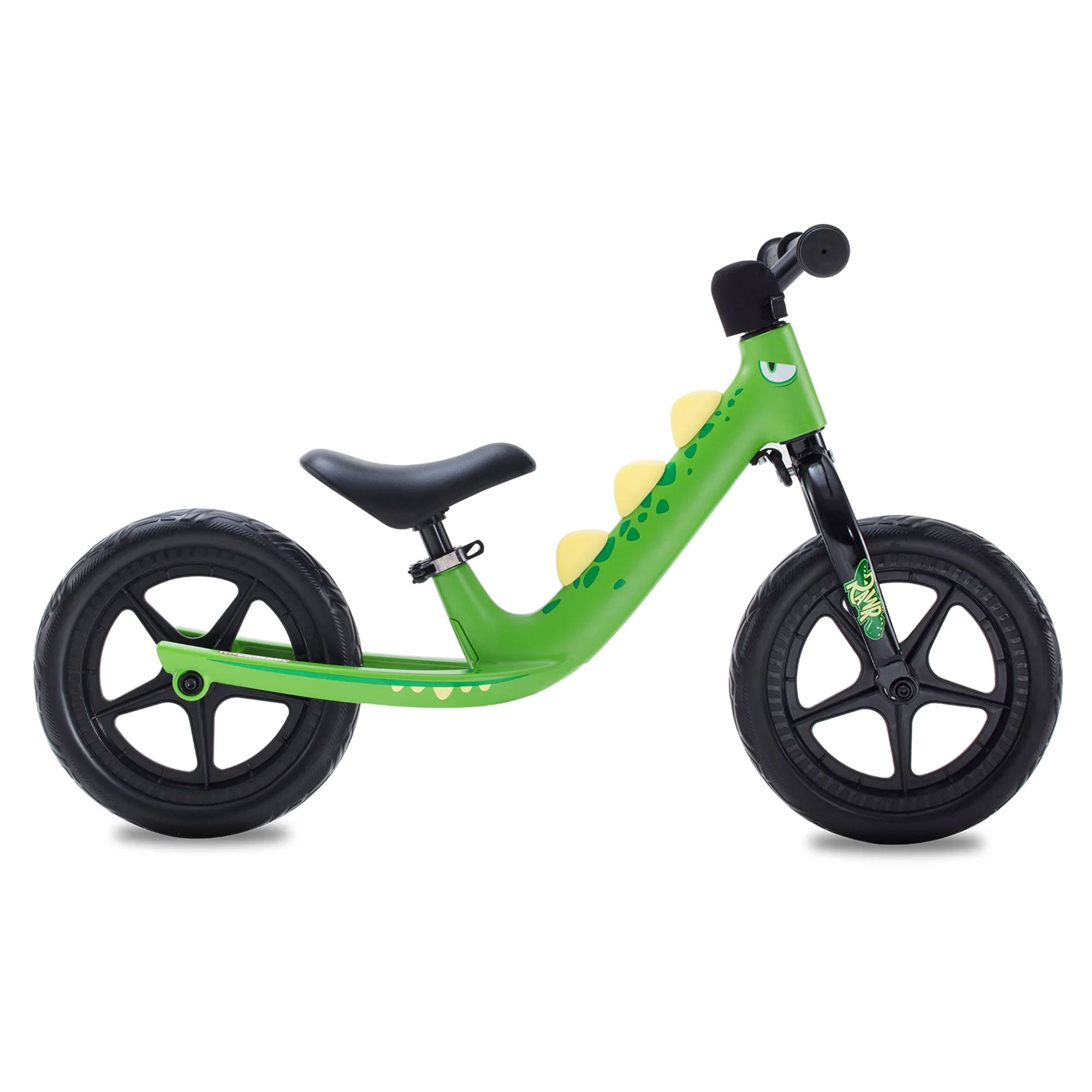 RoyalBaby Dinosaur 12" Magnesium Frame Toddler Kids Balance Bike, Green (Used) - VMInnovations