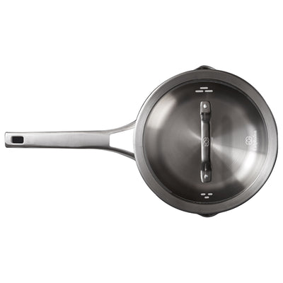 Premier 3.5 Qt Stainless Steel Sauce Pan with Cover and Handle, Silver(Open Box)
