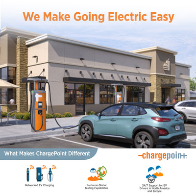 ChargePoint 240V Smart Flex Hardwire Charge Station for 20-80A Circuit Breakers