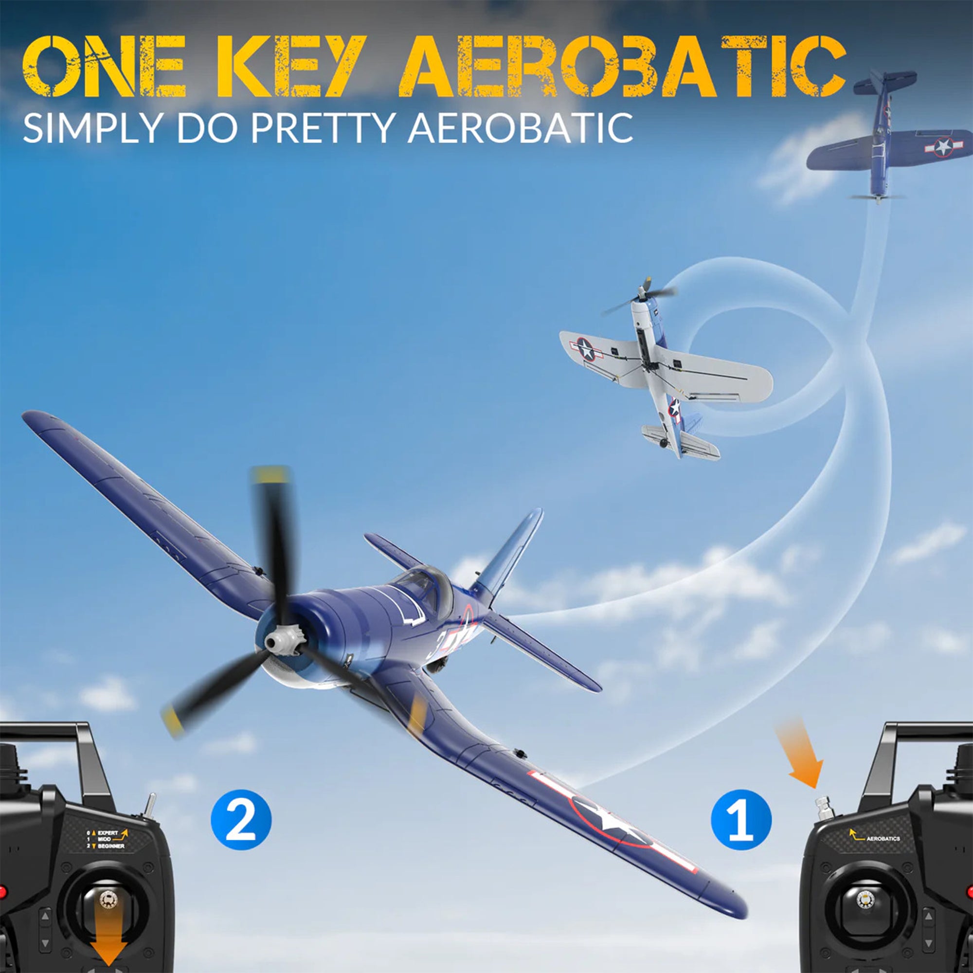 VOLANTEXRC One Key Turn Remote Control Airplane w/ Xpilot Stabilizer (Used) - VMInnovations