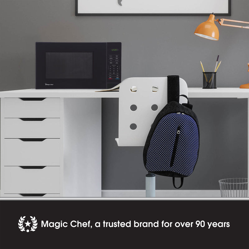 Magic Chef 1000 Watt 1.1 Cubic Feet Digital Touch Microwave, Black (Open Box)