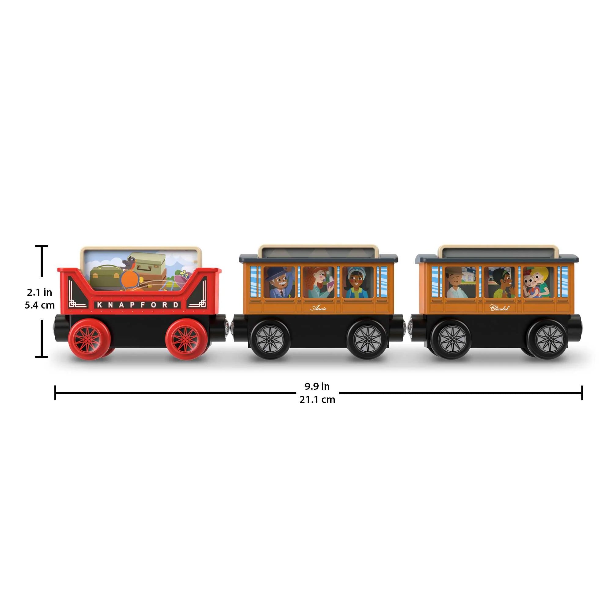 Thomas & Friends Toy Strain Set, Knapford Station Wood Railway Passenger Pickup - VMInnovations