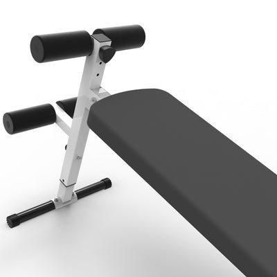 Marcy Folding Utility Bench Slant Board w/Headrest for Exercise, White (Used)