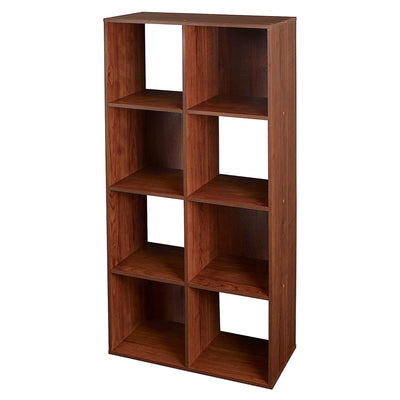 ClosetMaid 8 Cube Cubby Wood Open Bookcase Organizer, Dark Cherry (Open Box)