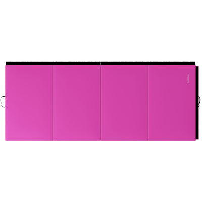 BalanceFrom 4' x 8' x 2" All Purpose Folding Fitness Gym Mat, Pink (Open Box)