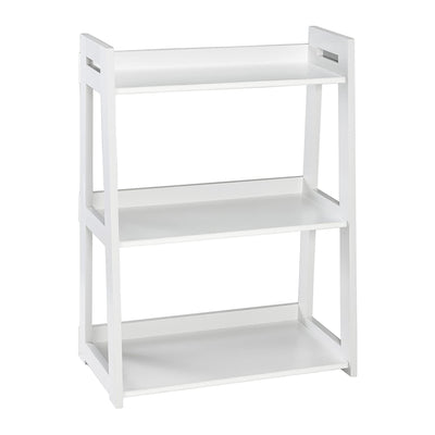 ClosetMaid Wide 3 Tier Ladder Bookshelf Organizer Storage Shelving Unit, White