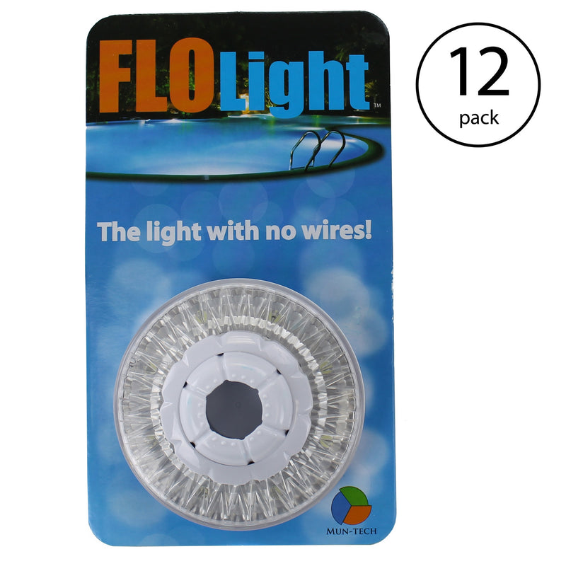 Flo-Light LED Above Ground Pool Wireless Universal 1.5" Return FloLight 12 Pack