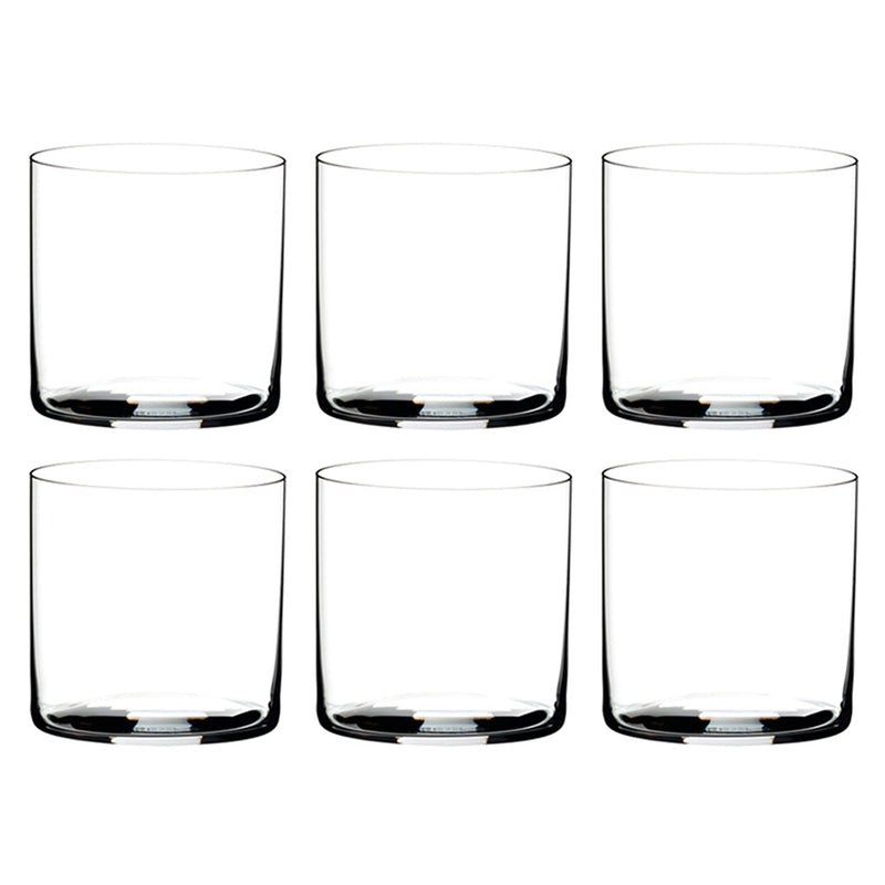 Riedel O Crystal Dishwasher Safe Stemless Water/Wine Tumbler Glasses (6 Pack)