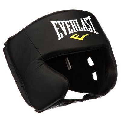 Everlast Everfresh Adult Protective Sport Training Padded Boxing Headgear, Black
