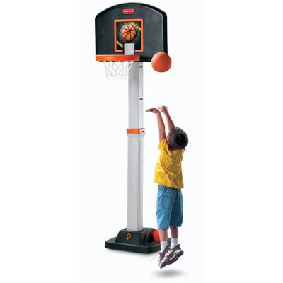 Fisher Price I Can Play Adjustable Childrens Basketball Hoop w/ Ball | J5970