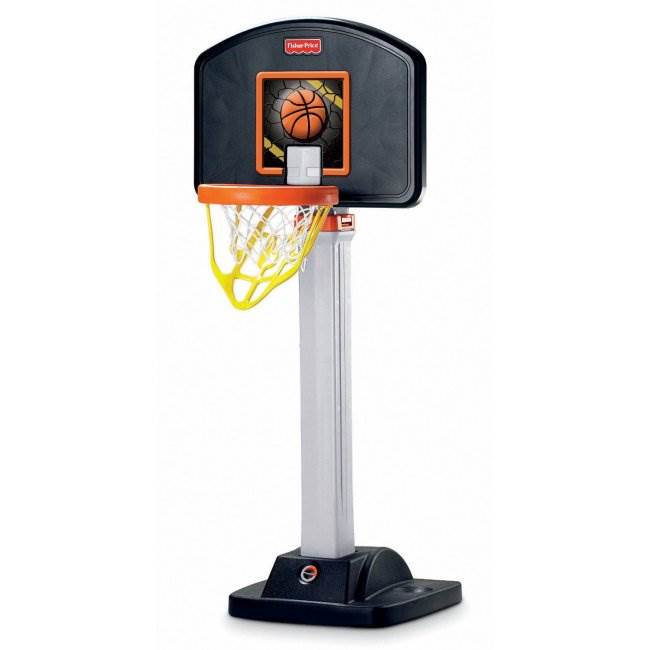 Fisher Price I Can Play Adjustable Childrens Basketball Hoop w/ Ball | J5970