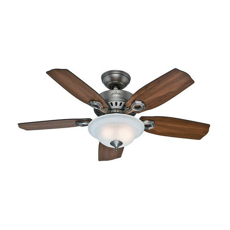 Hunter 52036 Auberville 44 Inch 5 Blade Antique Style Ceiling Fan, Mahogany