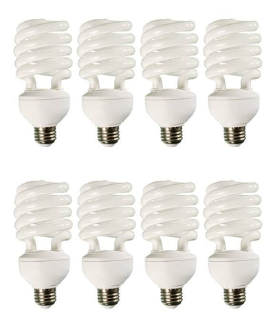 (8) HYDROFARM FLC32D 32W Dayspot CFL Spiral Compact Fluorescent Grow Light Bulbs