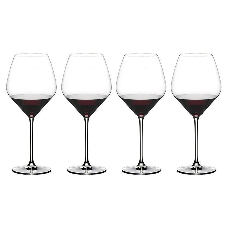 Riedel 27.16 Ounce Extreme Pinot Noir Clear Crystal Red Wine Glass, Set of 4
