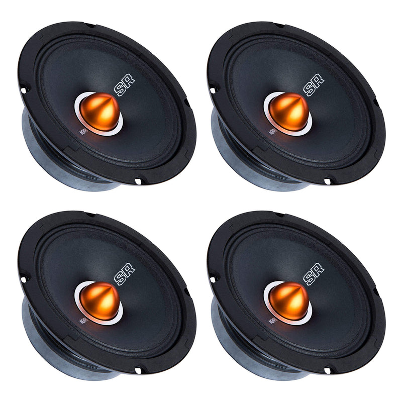 Memphis Audio Street Reference 6.5 Inch Pro Audio Component Car Speaker (4 Pack)