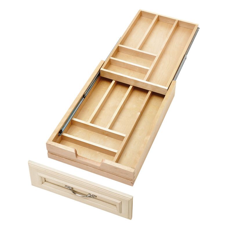 Rev-A-Shelf 15-Inch Tiered Cutlery Drawer Organizer (Open Box) (2 Pack)